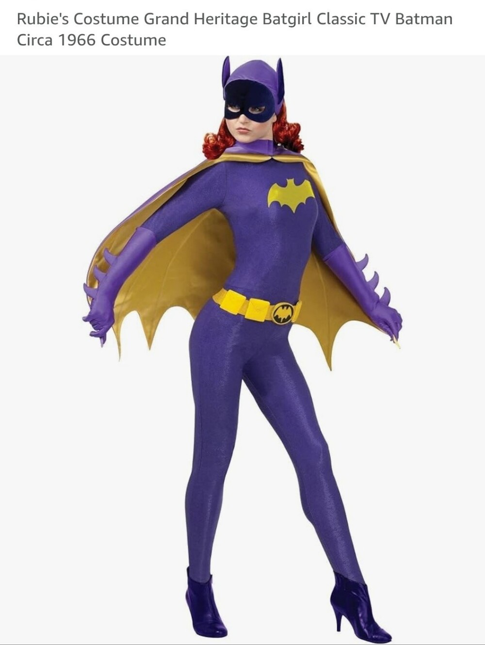 Rubies Womens Purple Classic Batgirl (Tv Show) Costume - Medium